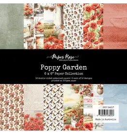 PAPER ROSE PAPER ROSE POPPY GARDEN 6x6 PAPER COLLECTION
