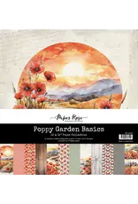 PAPER ROSE PAPER ROSE POPPY GARDEN BASICS 12x12 PAPER COLLECTION