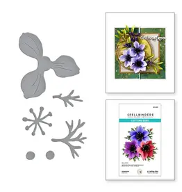 SPELLBINDERS SPELLBINDERS SUSAN TIERNEY-COCKBURN SUMMER SOLSTICE GARDEN COLLECTION ANEMONE ETCHED DIE SET