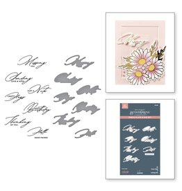 SPELLBINDERS SPELLBINDERS BETTERPRESS YANA SMAKULA YANA'S DAISIES COLLECTION CRAFTY HUGS PRESS PLATES & DIE SET