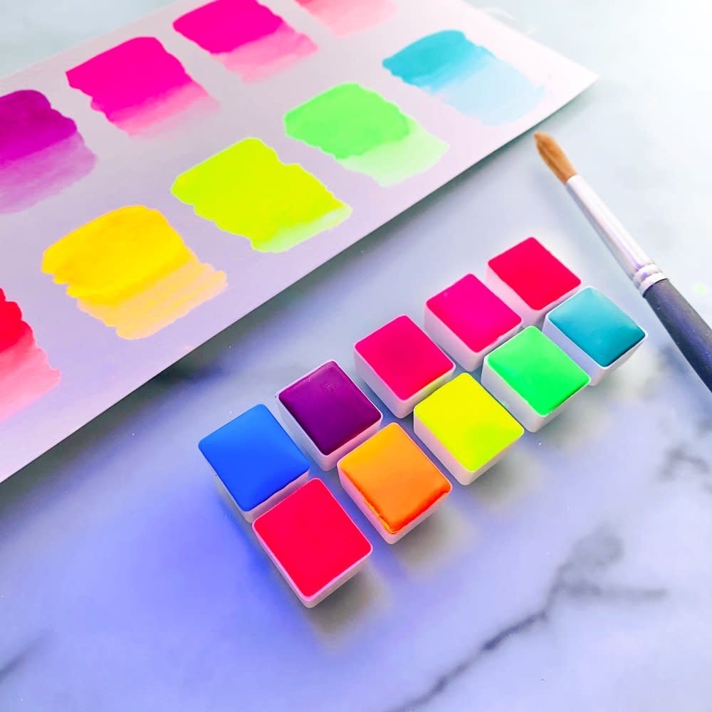 POP! PIGMENTS POP! PIGMENTS AQUARELLE FLUORESCENTE 10/PK