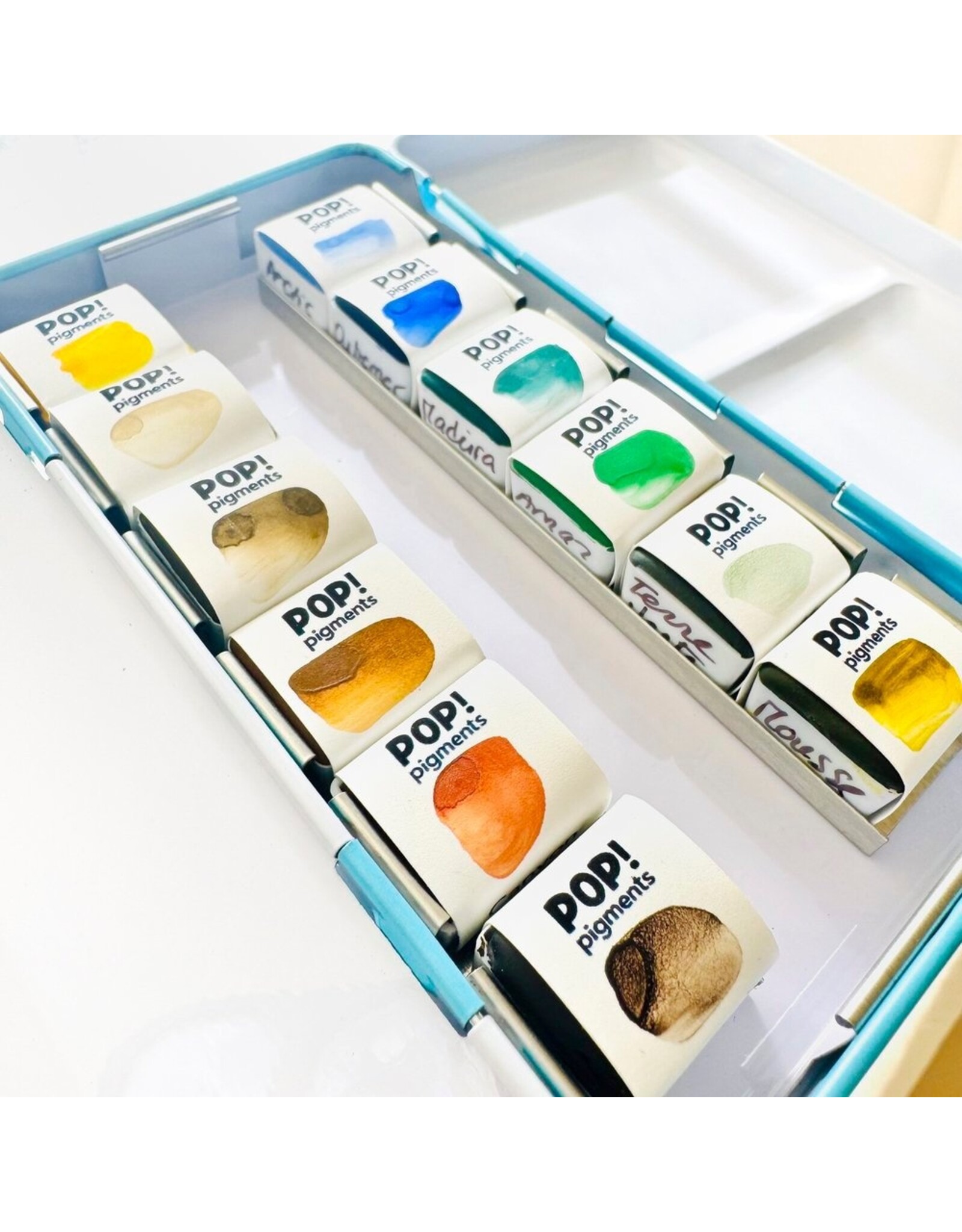 POP! PIGMENTS POP! PIGMENTS PALETTE AQUARELLE TERRE ET MER 12/PK