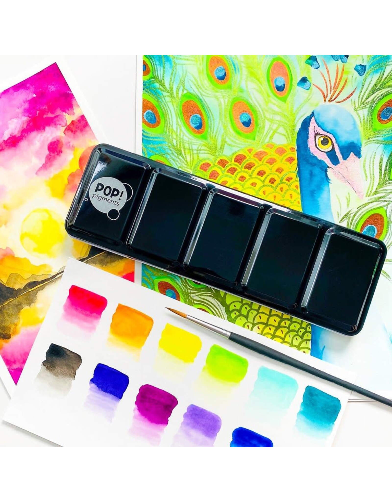 POP! PIGMENTS POP! PIGMENTS PALETTE AQUARELLE ÉCLATÉE 12/PK