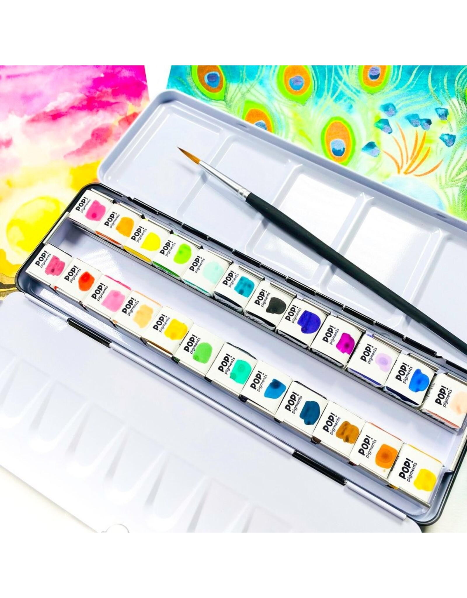 POP! PIGMENTS POP! PIGMENTS PALETTE AQUARELLE ÉCLATÉE 24/PK