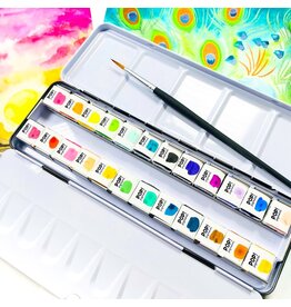 POP! PIGMENTS POP! PIGMENTS PALETTE AQUARELLE ÉCLATÉE 24/PK