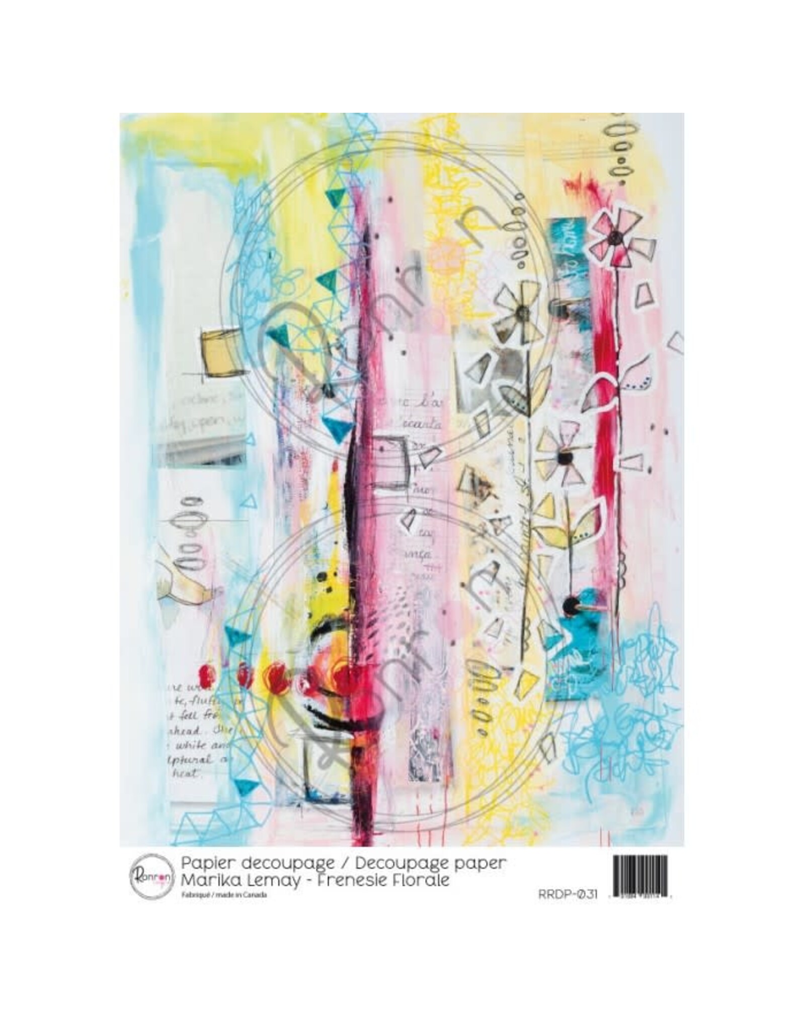 RONRON DESIGNS RONRON DESIGNS MARIKA LEMAY - FRÉNÉSIE FLORALE RICE PAPER