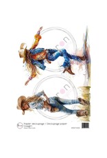 RONRON DESIGNS RONRON DESIGNS COWGIRL RICE PAPER