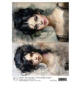 RONRON DESIGNS RONRON DESIGNS VISAGES DE PORCELAINE DUO RICE PAPER