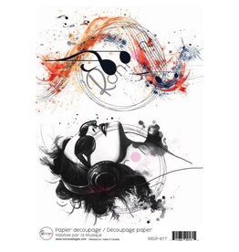 RONRON DESIGNS RONRON DESIGNS HABITEE PAR LA MUSIQUE RICE PAPER