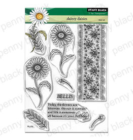 PENNY BLACK PENNY BLACK DAINTY DAISIES CLEAR STAMP SET