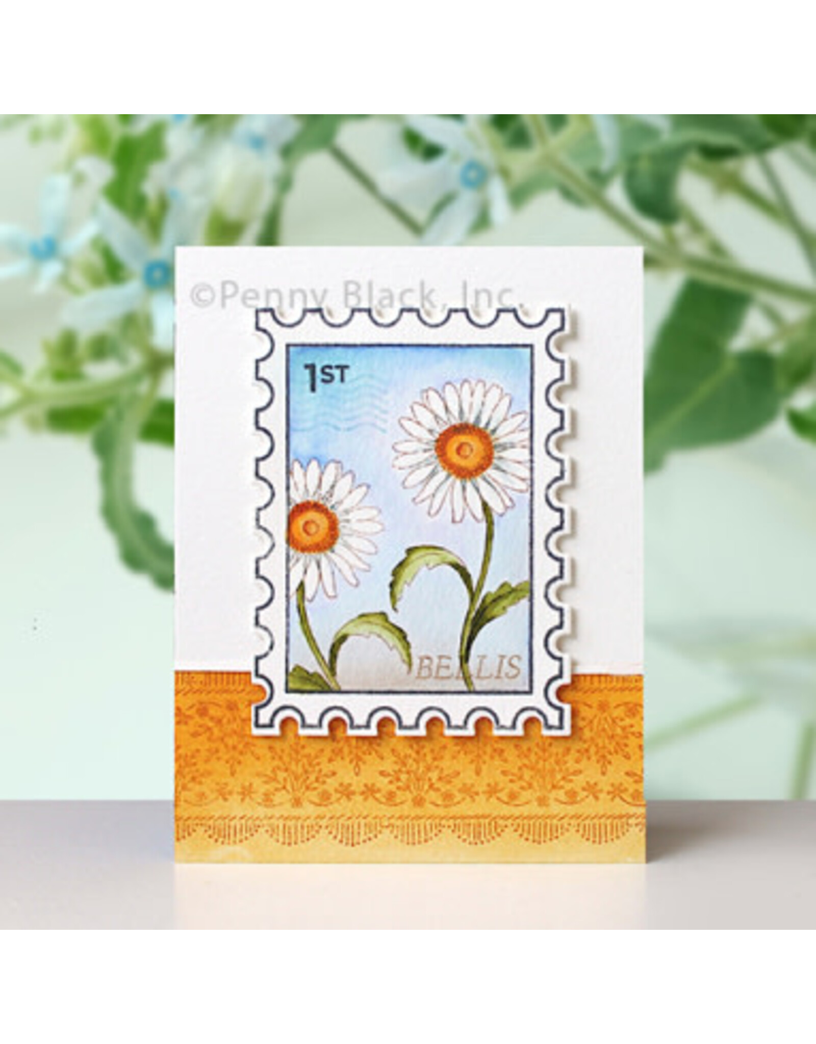 PENNY BLACK PENNY BLACK DAINTY DAISIES CLEAR STAMP SET