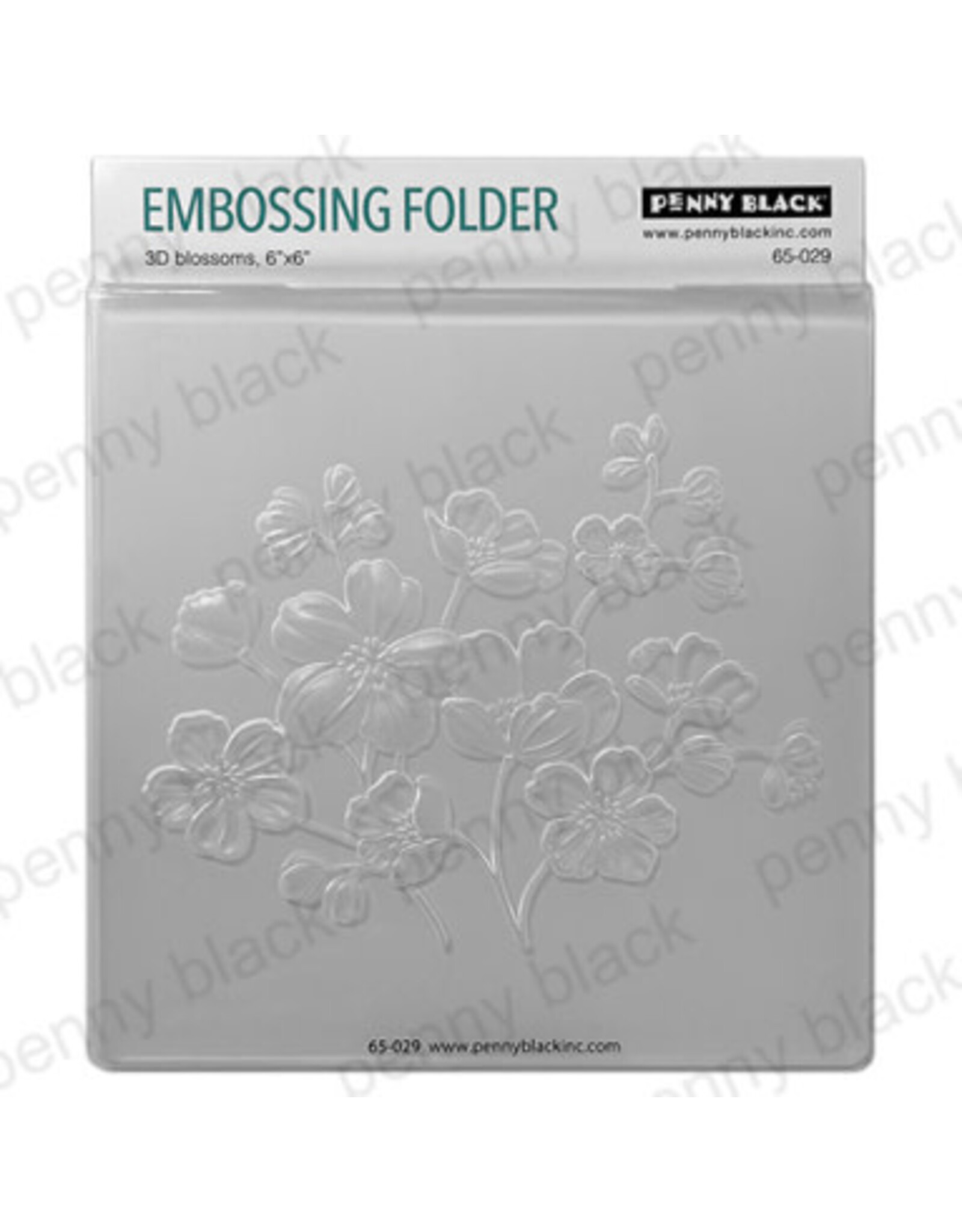 PENNY BLACK PENNY BLACK 3D BLOSSOMS 6x6 EMBOSSING FOLDER