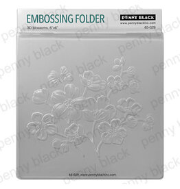 PENNY BLACK PENNY BLACK 3D BLOSSOMS 6x6 EMBOSSING FOLDER