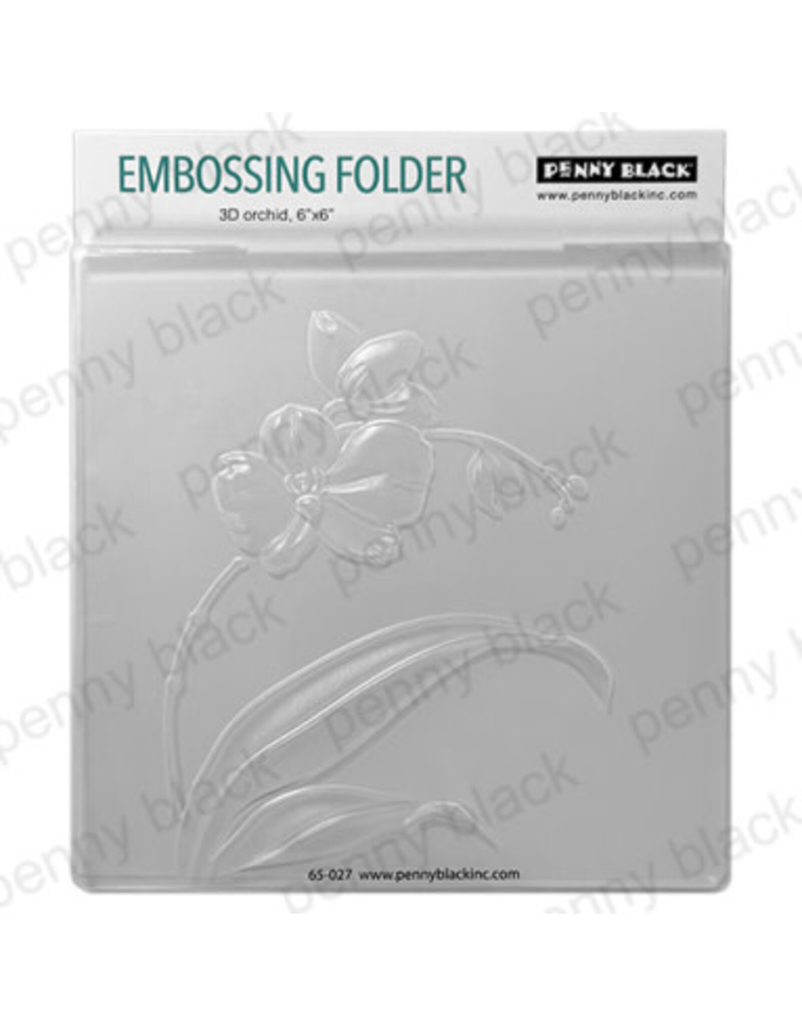 PENNY BLACK PENNY BLACK 3D ORCHID 6x6 EMBOSSING FOLDER