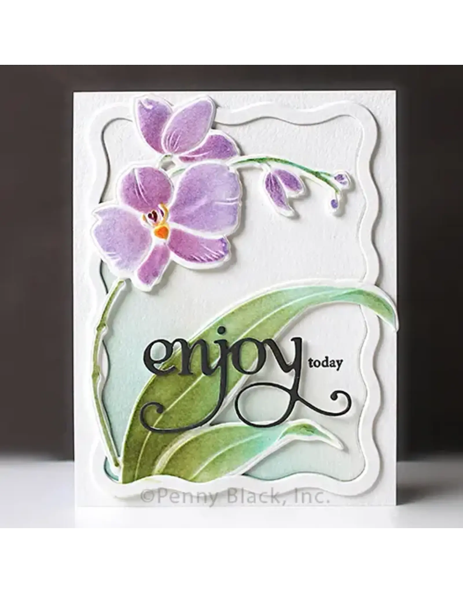PENNY BLACK PENNY BLACK 3D ORCHID 6x6 EMBOSSING FOLDER