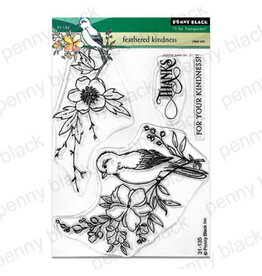 PENNY BLACK PENNY BLACK FEATHERED KINDNESS CLEAR STAMP SET