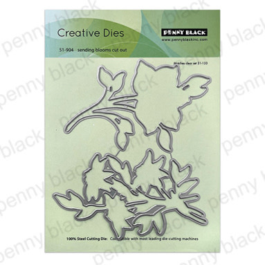 PENNY BLACK PENNY BLACK SENDING BLOSSOMS CUT OUT DIE SET