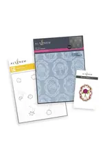 ALTENEW ALTENEW FLORAL CAMEO EMBOSSING FOLDER, STENCIL SET AND DIE BUNDLE