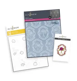 ALTENEW ALTENEW FLORAL CAMEO EMBOSSING FOLDER, STENCIL SET AND DIE BUNDLE