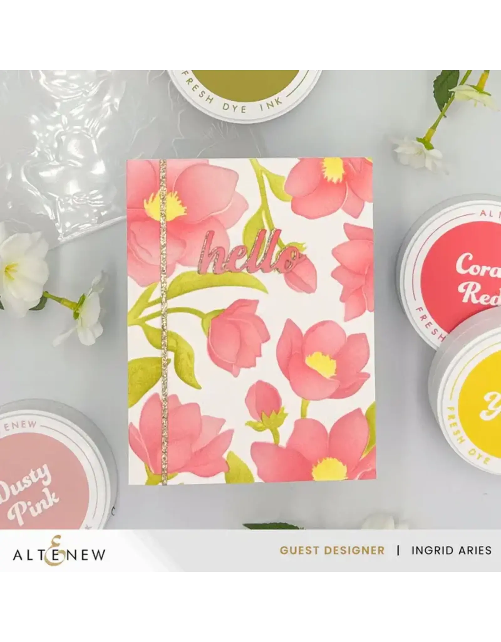 ALTENEW ALTENEW MAGNOLIA DREAMS BOTANICAL 3D EMBOSSING FOLDER