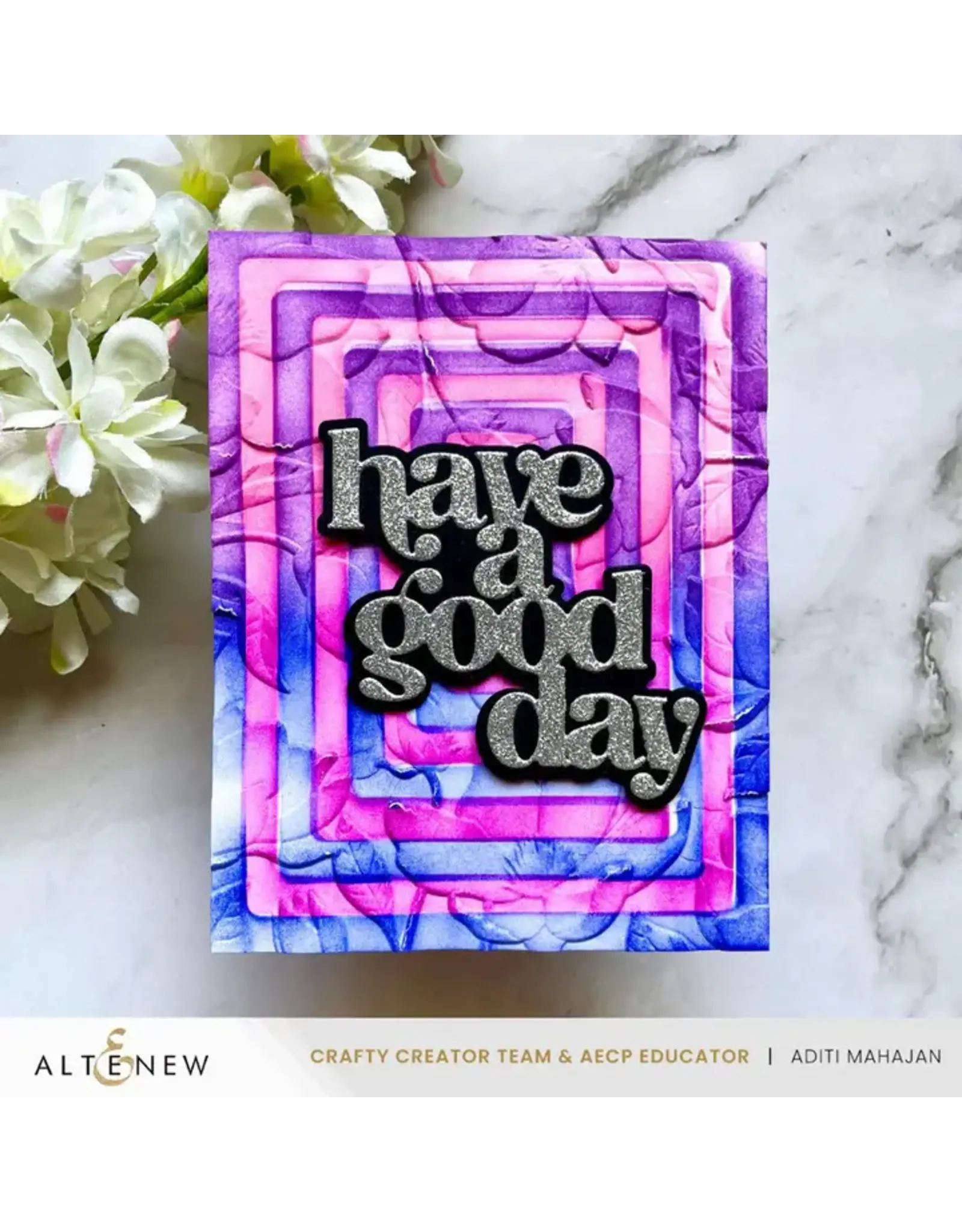 ALTENEW ALTENEW MAGNOLIA DREAMS BOTANICAL 3D EMBOSSING FOLDER