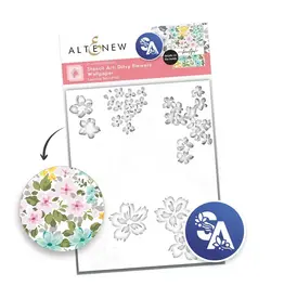 ALTENEW ALTENEW DITSY FLOWERS WALLPAPER LAYERING STENCIL SET 7/PK