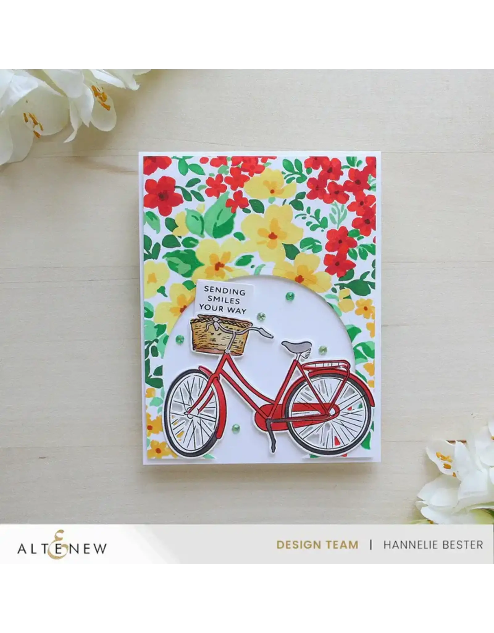 ALTENEW ALTENEW DITSY FLOWERS WALLPAPER LAYERING STENCIL SET 7/PK