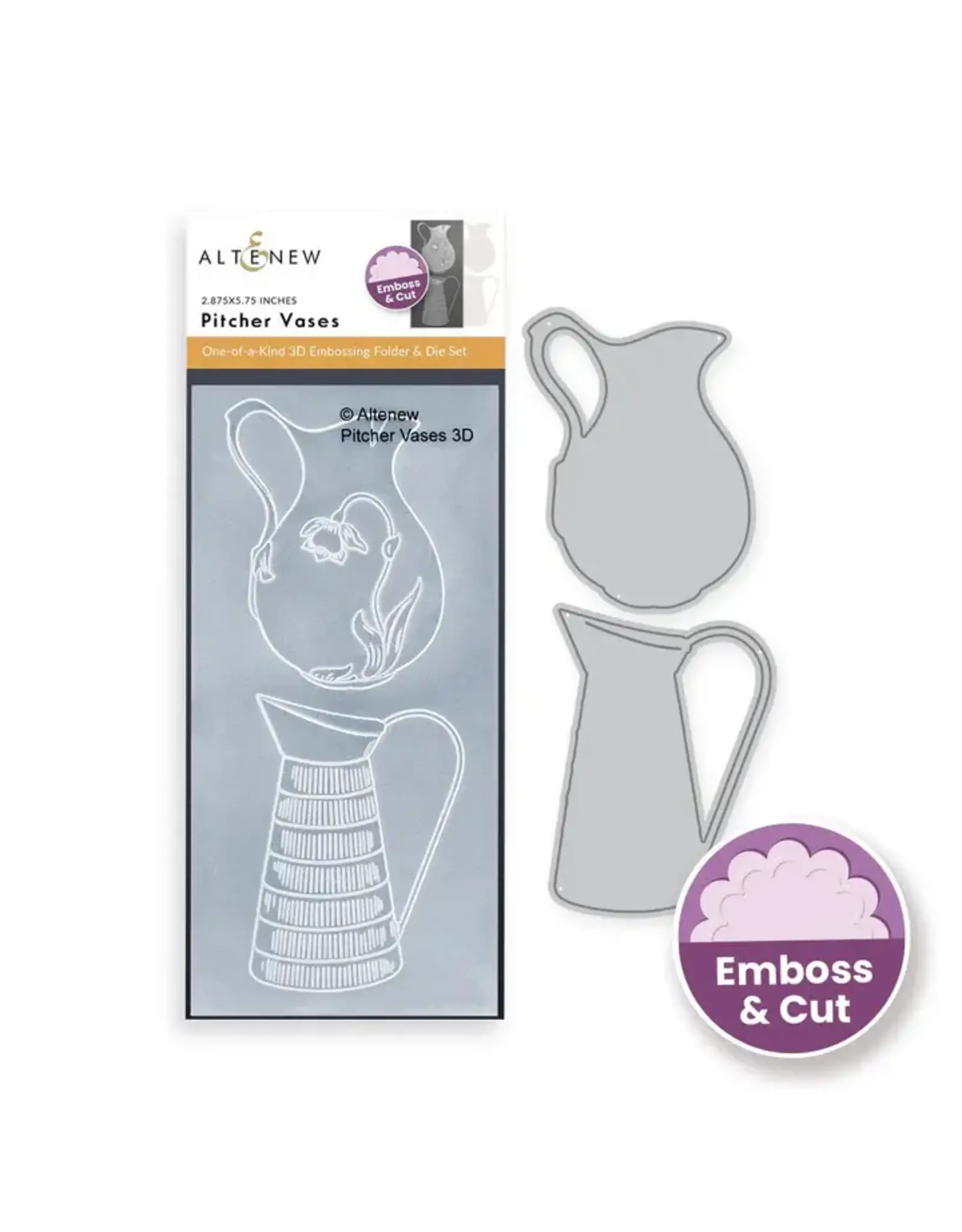 ALTENEW ALTENEW PITCHER VASES EMBOSSING FOLDER & DIE SET