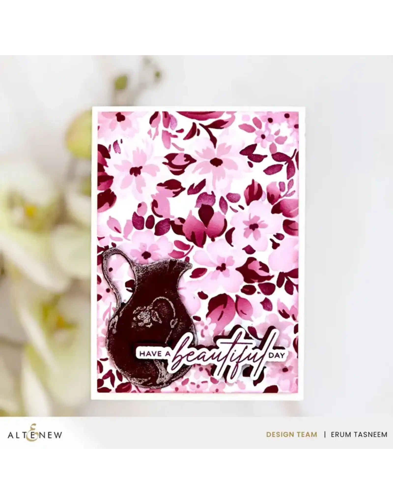 ALTENEW ALTENEW PITCHER VASES EMBOSSING FOLDER & DIE SET