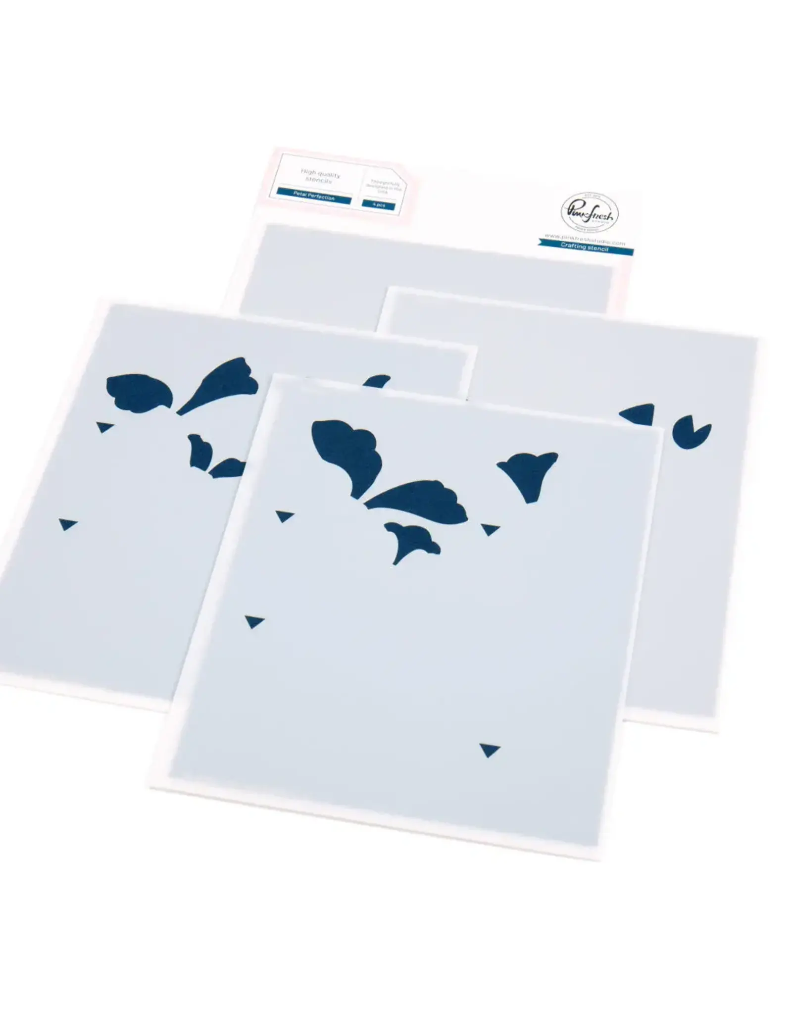 PINKFRESH PINKFRESH STUDIO PETAL PERFECTION STENCIL SET 4/PK