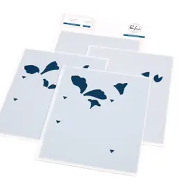 PINKFRESH PINKFRESH STUDIO PETAL PERFECTION STENCIL SET 4/PK