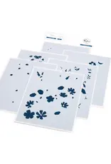 PINKFRESH PINKFRESH STUDIO GARDEN MEDLEY STENCIL SET 6/PK