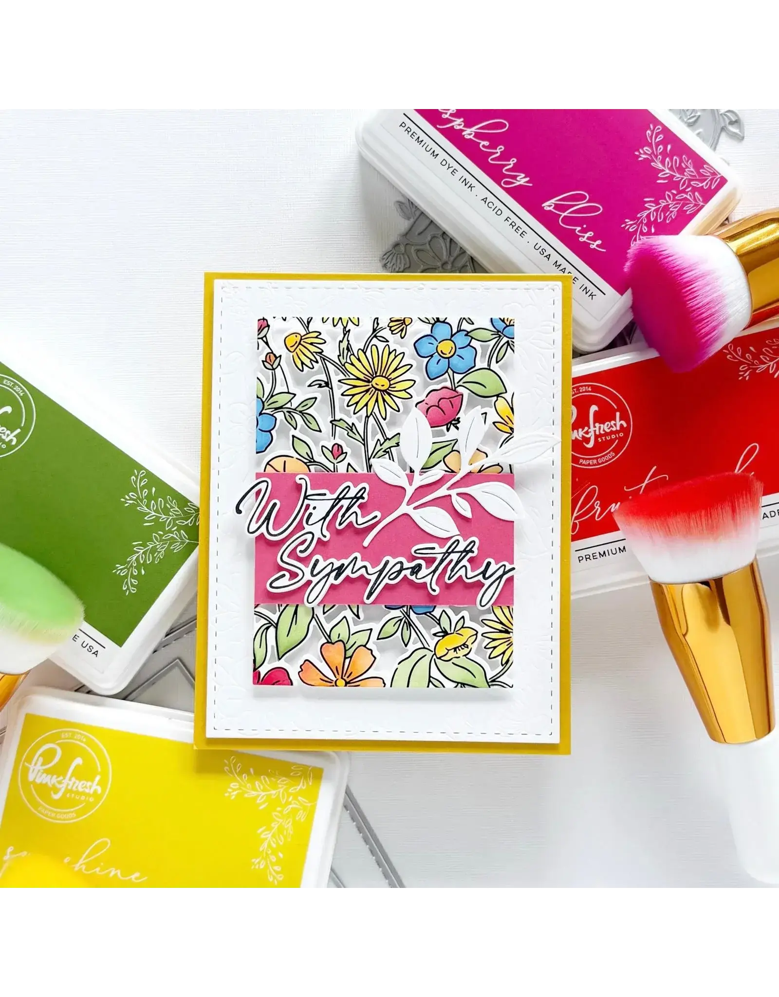 PINKFRESH PINKFRESH STUDIO GARDEN MEDLEY STENCIL SET 6/PK