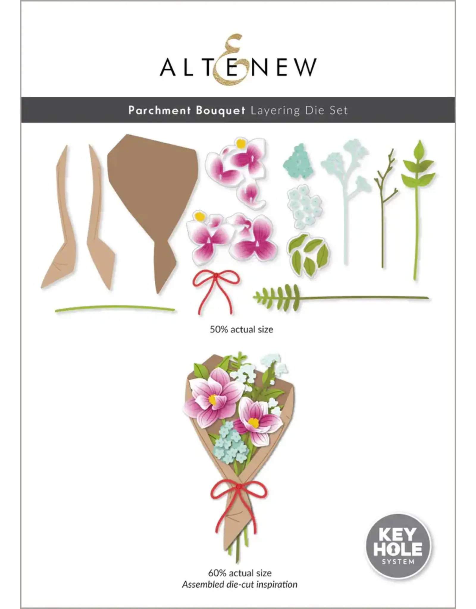 ALTENEW ALTENEW PARCHMENT BOUQUET LAYERING DIE SET