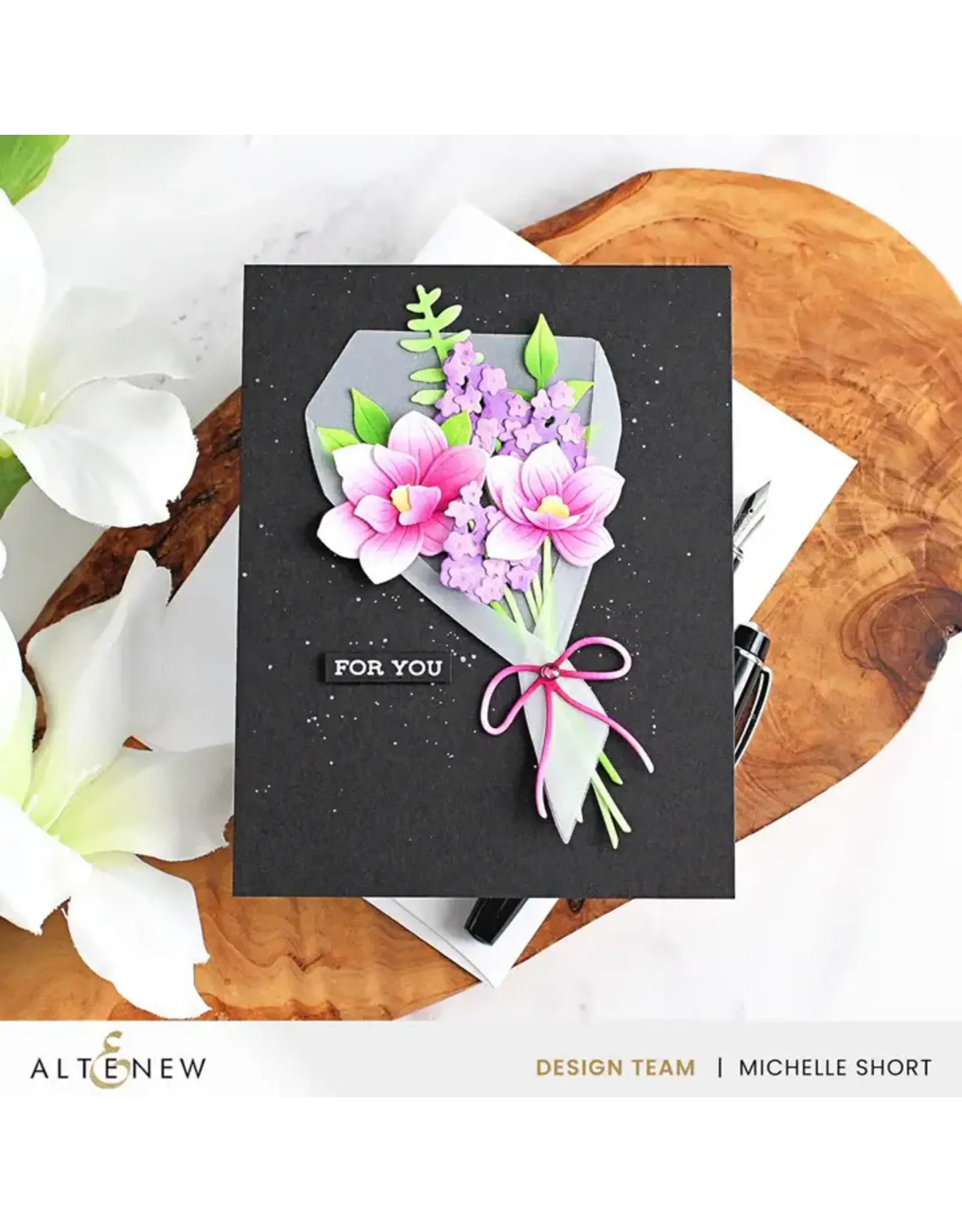 ALTENEW ALTENEW PARCHMENT BOUQUET LAYERING DIE SET