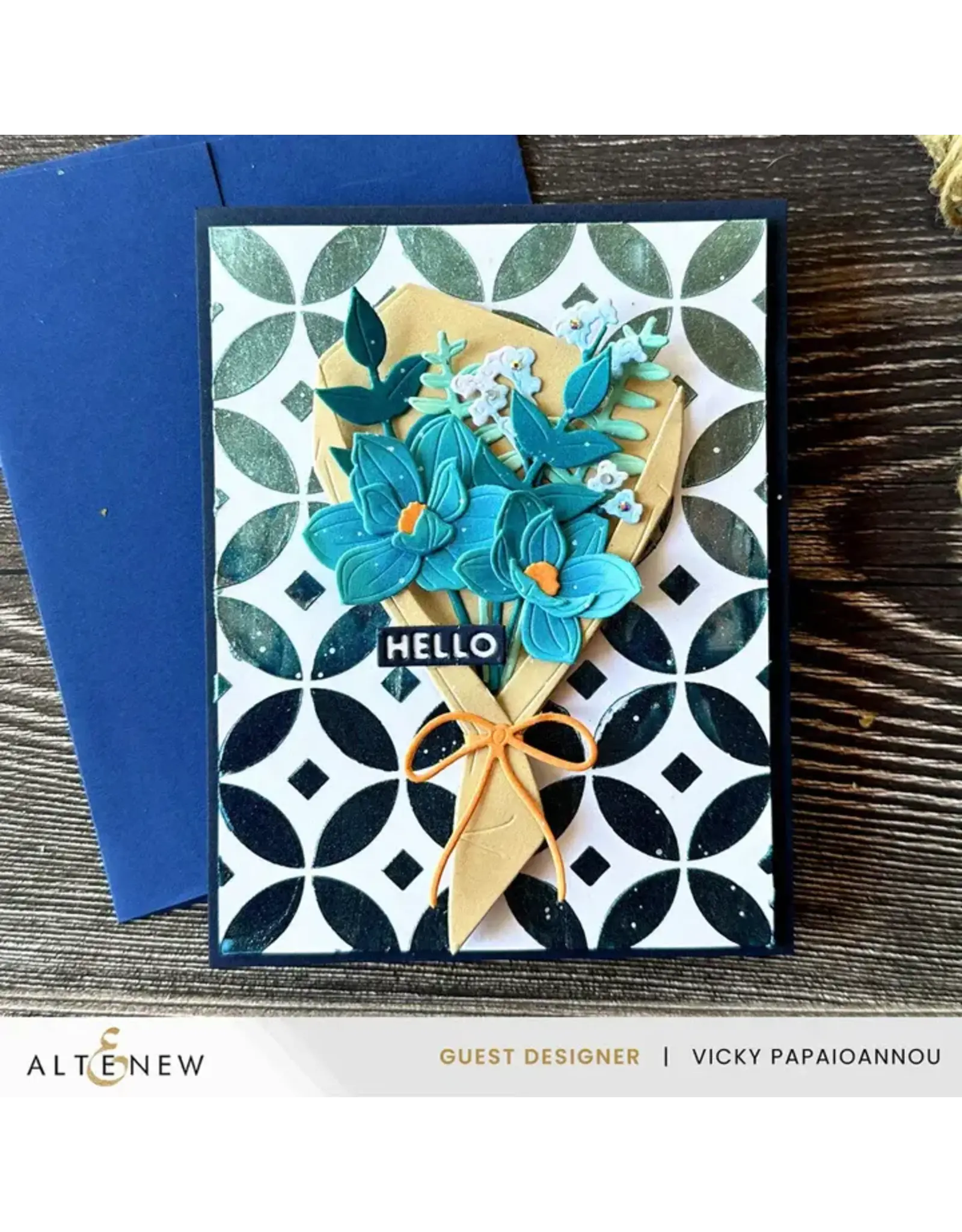 ALTENEW ALTENEW PARCHMENT BOUQUET LAYERING DIE SET