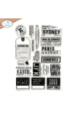 ELIZABETH CRAFT DESIGNS ELIZABETH CRAFT DESIGNS PLANNER ESSENTIALS TRAVELS FROM THE PAST 3 CLEAR STAMP SET