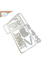 ELIZABETH CRAFT DESIGNS ELIZABETH CRAFT DESIGNS PLANNER ESSENTIALS SLANTING LIBRARY POCKET WITH BAG DIE SET