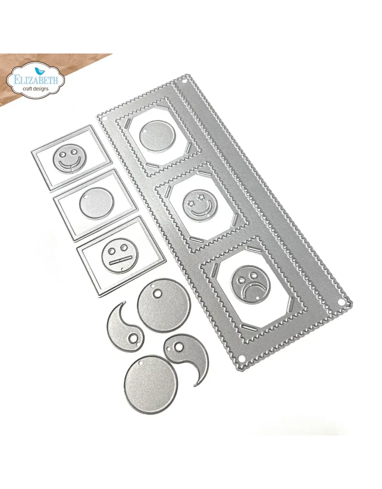 ELIZABETH CRAFT DESIGNS ELIZABETH CRAFT DESIGNS PLANNER ESSENTIALS STAMP PHOTO FRAME OVERLAY DIE SET