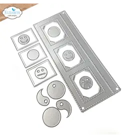 ELIZABETH CRAFT DESIGNS ELIZABETH CRAFT DESIGNS PLANNER ESSENTIALS STAMP PHOTO FRAME OVERLAY DIE SET