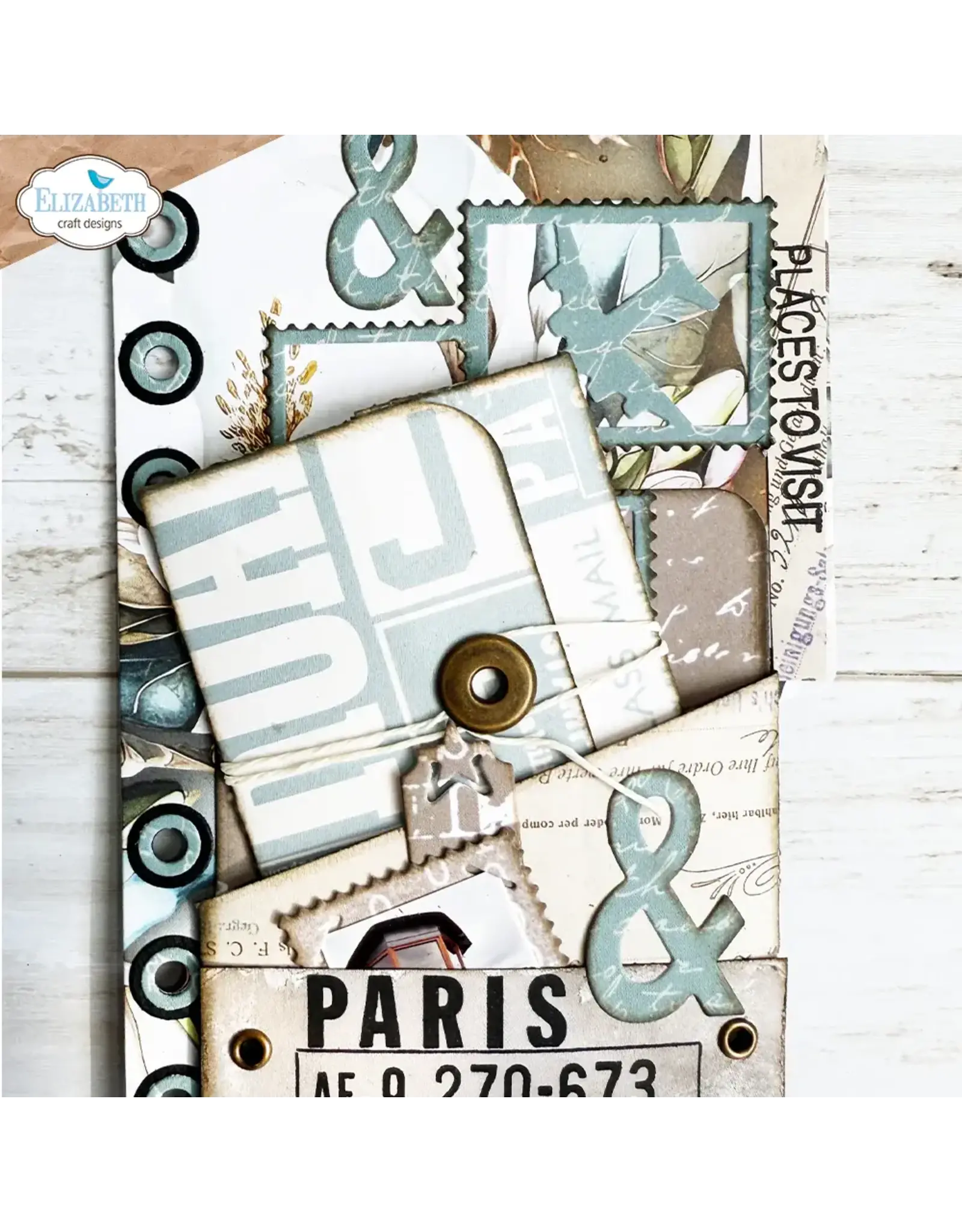 ELIZABETH CRAFT DESIGNS ELIZABETH CRAFT DESIGNS PLANNER ESSENTIALS BOX ENVELOPE DIE SET