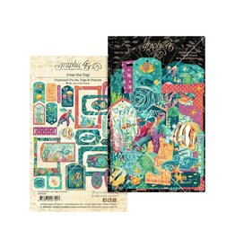 GRAPHIC 45 GRAPHIC 45 SEAS THE DAY CHIPBOARD TAGS & FRAMES