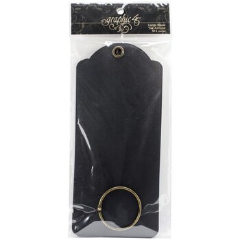 GRAPHIC 45 GRAPHIC 45 STAPLES BLACK LARGE TAG ALBUM 8.75x3.875