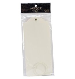 GRAPHIC 45 GRAPHIC 45 STAPLES IVORY LARGE TAG ALBUM 8.75x3.875