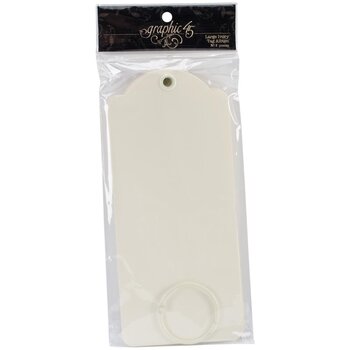 GRAPHIC 45 GRAPHIC 45 STAPLES IVORY LARGE TAG ALBUM 8.75x3.875