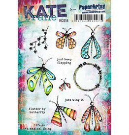 PAPER ARTSY PAPER ARTSY KATE CRANE KC014 CLING STAMP SET