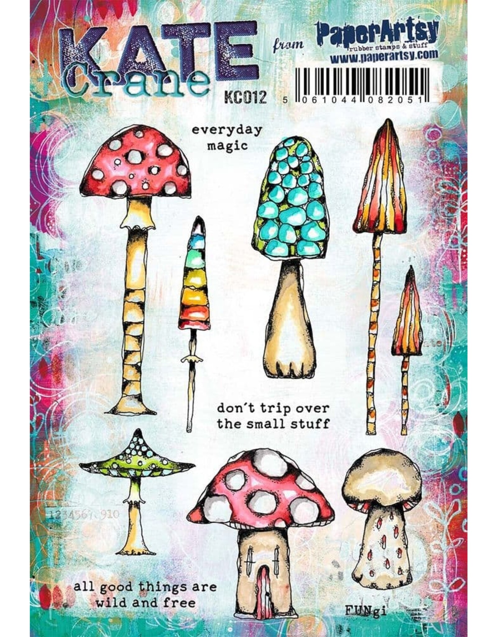 PAPER ARTSY PAPER ARTSY KATE CRANE KC012 CLING STAMP SET