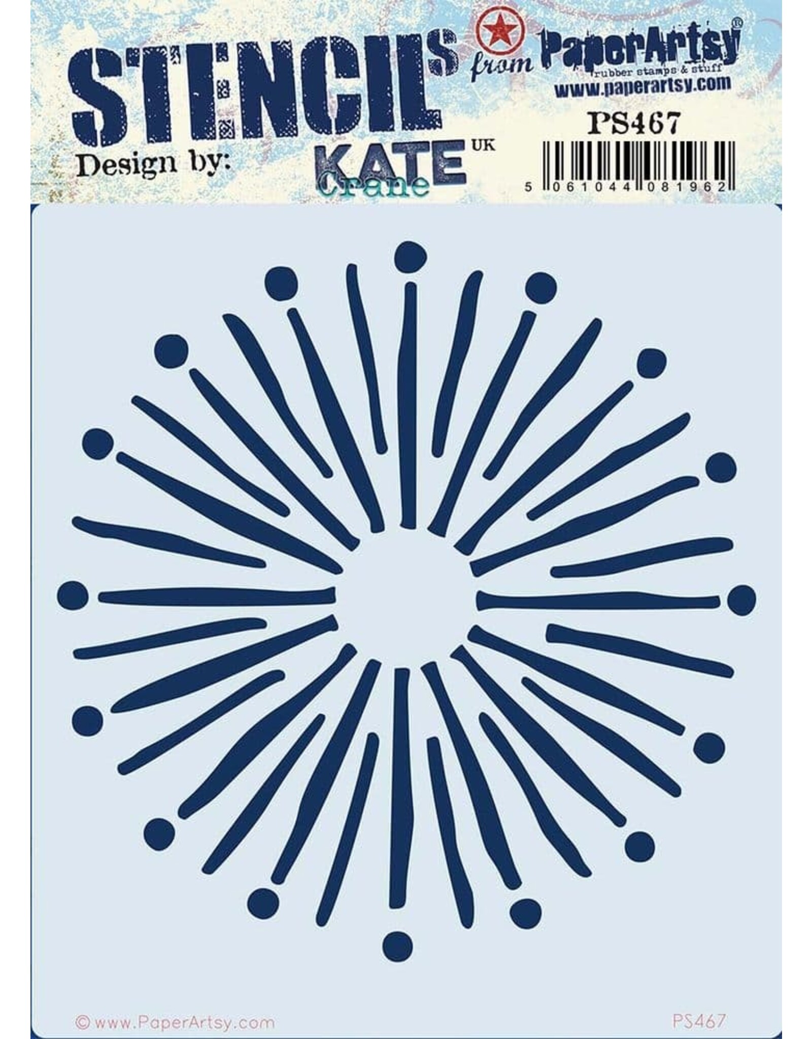 PAPER ARTSY PAPER ARTSY KATE CRANE PS467 STENCIL