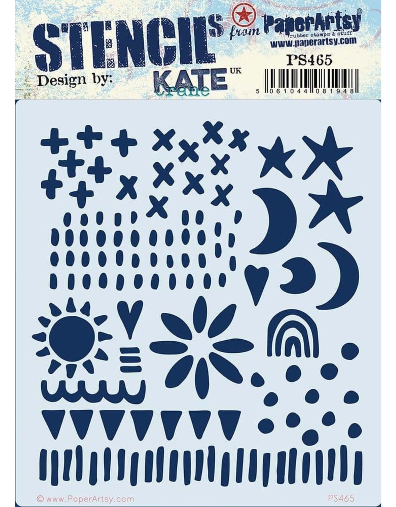 PAPER ARTSY PAPER ARTSY KATE CRANE PS465 STENCIL