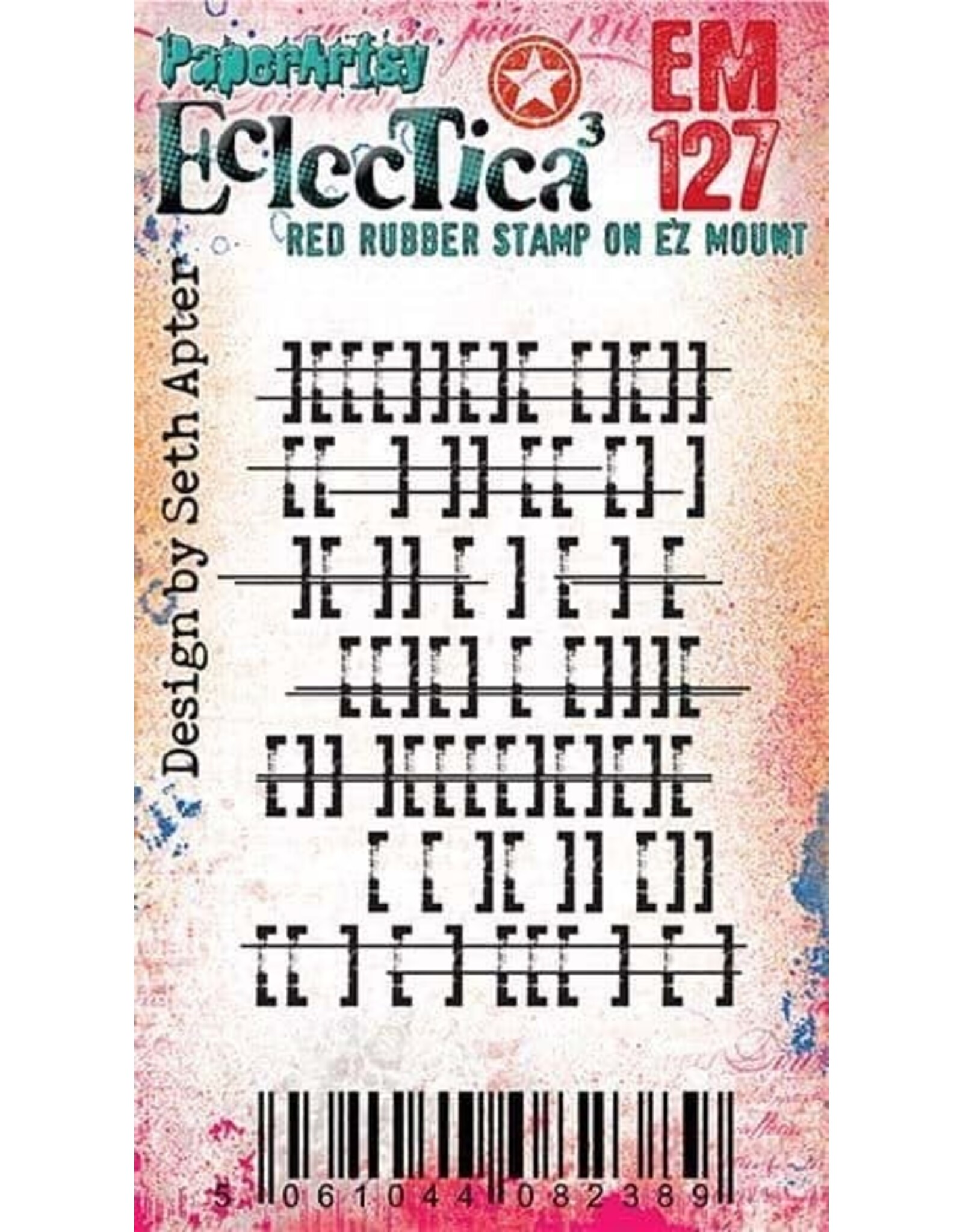 PAPER ARTSY PAPER ARTSY SETH APTER ECLECTICA EM127 MINI CLING STAMP